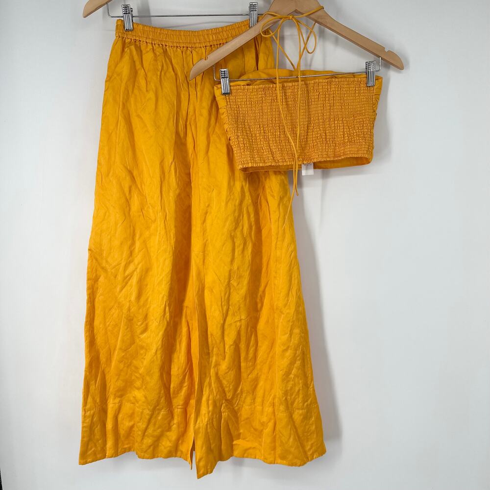 J. Crew Collection Textured Satin Skirt Set Halter Top Midi Maxi Two Piece Dress - Picture 7 of 11